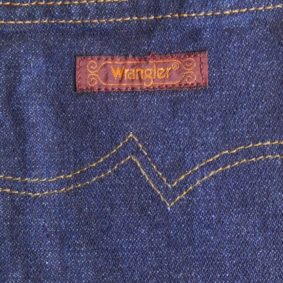 Vintage Wrangler Womens Size 16 High‑Rise Straight Leg Jeans Medium Blue Denim - Picture 3 of 9